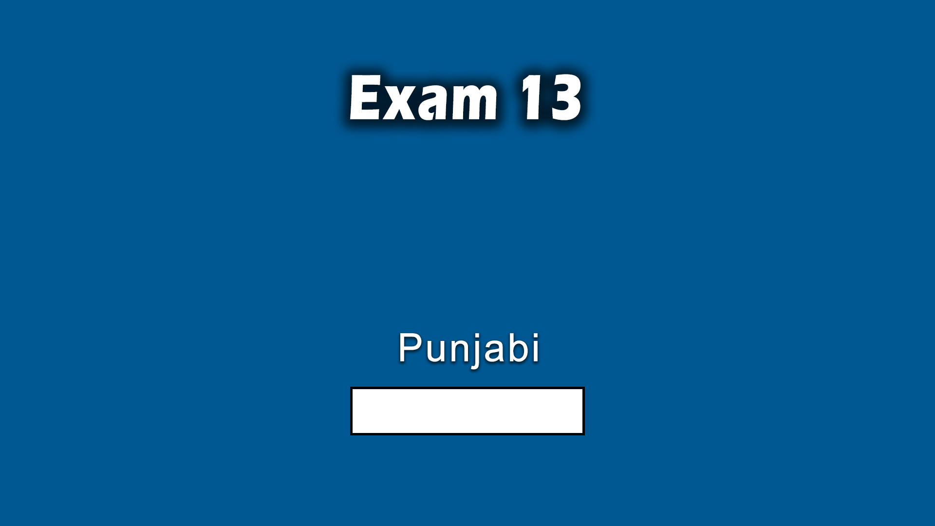 Exam 13