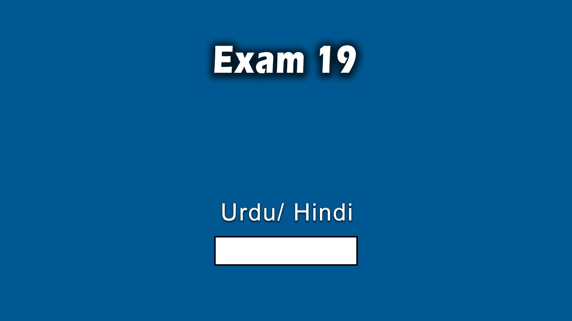 Exam 19