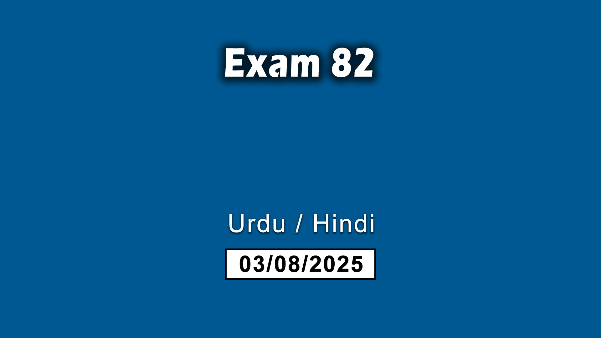Exam 82